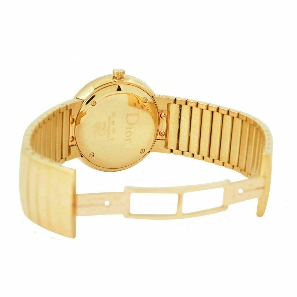 Christian Dior Malachite Dial Swiss Gold Watch - Picture 4 of 6